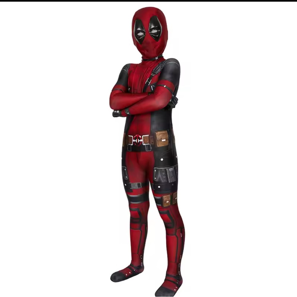 Kids Superhero Costume - Deadpool toddler. 3/4 New